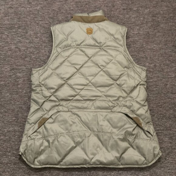 Eddie Bauer 1936 Skyliner Model Men’s XL Goose Down Vest Zip Grey Brown Quilted - Picture 2 of 10